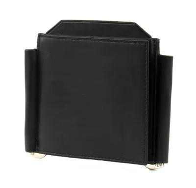 Immagine prodotto di Esquire Pelle fermasoldi porta carte di credito Logo Double Dollarclip Black nero