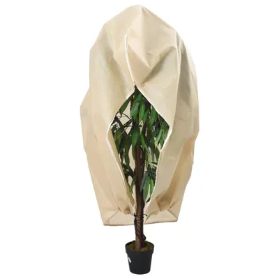Produktbild von vidaXL Wintervlies mit Reißverschluss 2 Stk. 70 g/m² 3,93x3 m