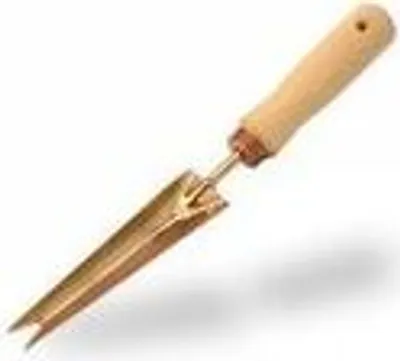 Produktbild von "OJ" Gartenmesser RAROG | 32cm Unkrautstecher aus Kupfer mit Holzgriff