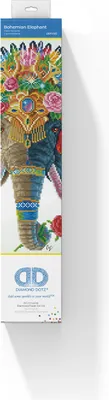 Produktbild von DIAMOND DOTZ® Original Diamond Painting Set Bohemian Elephant 41x51 cm