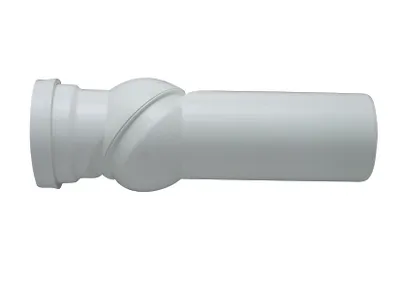 Produktbild von CORNAT WC-Gelenk-Ablaufbogen 0-90 Grad verstellbar, weiß, KBV9000