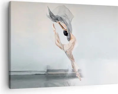 Produktbild von Bild auf Leinwand - Leinwandbild - Einteilig - Tanz Frau Ballerina - 70x50cm - Wand Bild - Wanddeko - Wandbilder - Leinwanddruck - Bilder - Wanddekoration - Leinwand bilder - Wandbild - AA70x50-5030