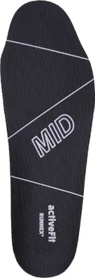Produktbild von RUNNEX® Einlegesohle activeFit mid, Schwarz/Grau
