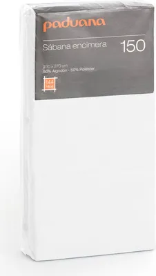 Obrázek produktu pro Vrchní prostěradlo Paduana White 180 x 270 cm