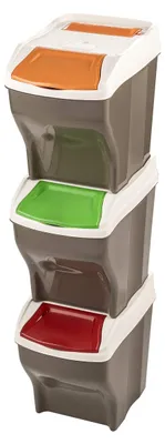 Immagine prodotto di Set di 3 contenitori per la raccolta differenziata