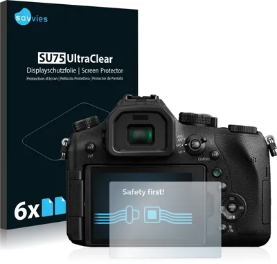 Produktbild von 6x Für Panasonic Lumix DMC-FZ2000 Schutzfolie Savvies Displayschutz Display Schutz Folie Klar Transparent