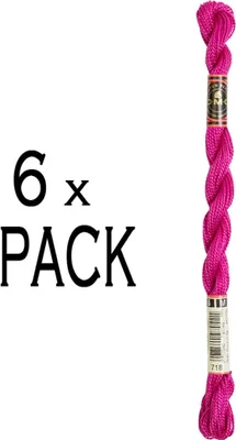 Produktbild von 6x DMC Perlgarn Stärke 5, 15 m, 115AR/5-718, VPE