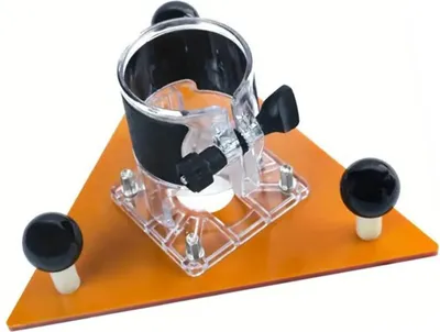 Obrázek produktu pro Router Trojúhelníková základna ABS Engineering Plastic 65mm Trimming Machine Balance Plate for Slotting Chamfering