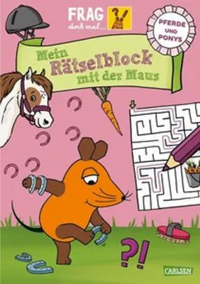 Produktbild von Frag doch mal ... die Maus: Mein Rätselblock mit der Maus - Pferde und Ponys