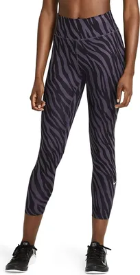 Produktbild von Leggings NIKE One Icon Clash 7/8 Bedruckt Lila lila XXS