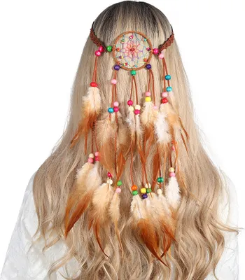 Immagine prodotto di Fascia per capelli con piume A17 Acchiappasogni