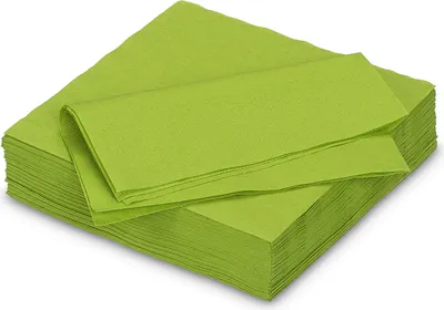 Produktbild von Servietten aus Papier 33x33cm 2-lagig 50 Stück Lindgrün