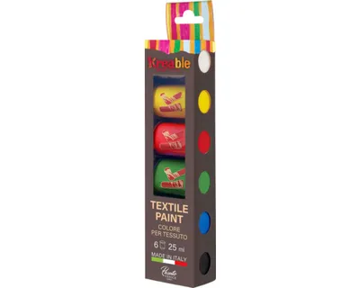 Obrázek produktu pro Sada barev na textil 6x25ml