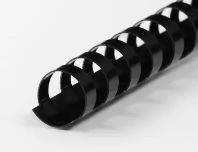 Produktbild von Plastikbinderücken 21 Ringe 8mm schwarz