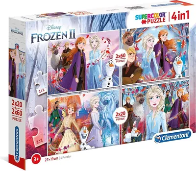 Zdjęcie produktu dla Clementoni Puzzle 2X20+20X60El Kraina Lodu 2 2130