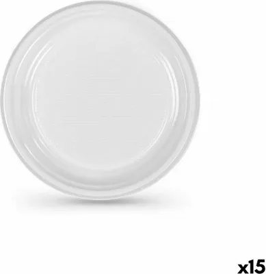 Obrázek produktu pro Sada talířů Algon z bílého plastu 17 x 17 x 1,5 cm (36 kusů)