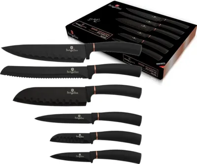 Produktbild von Berlinger Haus Küchenmesser Set Bh-2337 Schwarz Rose