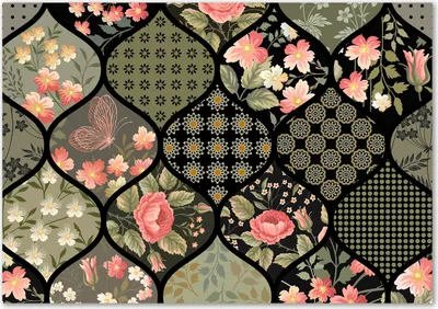 Produktbild von Tulup® Glas-Bild - 100 x 70 - Wandbild aus Glas - Wandkunst - Wandbild hinter gehärtetem Sicherheitsglas - Blumen & Pflanzen - Blumenmuster - Grün
