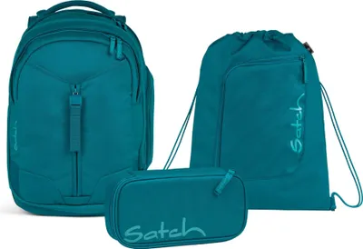 Produktbild von Satch Schulrucksack-Set MATCH Deep Petrol, Mäppchen + Sportbeutel