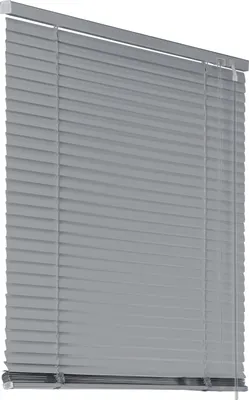 Produktbild von Deco4Me Alu Jalousie mit Bohren - Silber, 50 x 130 cm - Fenster Rollo mit Aluminium-Lamellen 25 mm breit - Venetian Blinds, Jalousetten, Lamellenrollo
