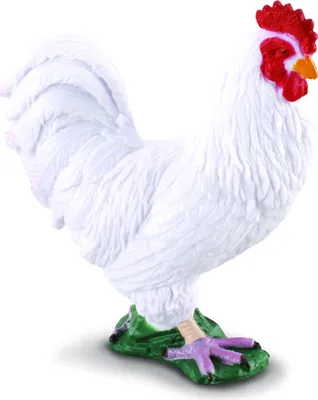 Produktbild von Collecta 88128 Hahn weiss 6 cm Bauernhof
