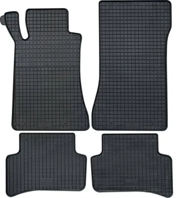 Produktbild von für Mercedes C-Klasse ab 04/2000-02/2007 Passform PETEX Gummimatten 4-teilig schwarz Allwettermatten Gummifußmatten