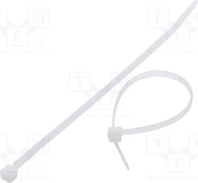 Obrázek produktu pro 100 kusů stahovacích pásek, 177N, přírodní, FIX-S-3.6X150/N. Šířka: 3,6 mm, délka: 150 mm