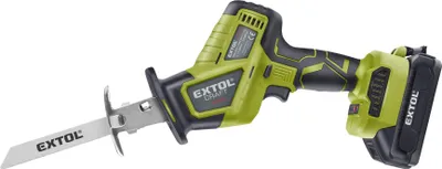 Zdjęcie produktu dla EXTOL CRAFT jednoręczna pilarka akumulatorowa, BRUSHLESS, 20V Li-ion, 2Ah 402454