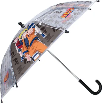 Produktbild von Stockschirm | schwarz & transparent | Naruto | Kinder Regenschirm
