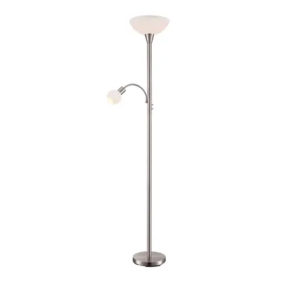 Produktbild von Lindby Stehlampe Elaina, Leselicht, nickelfarben, 180cm, E27