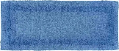 Produktbild von HOMESCAPES Badläufer blau 40x100 cm aus 100% Baumwolle