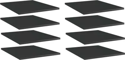 Produktbild von "2026 Promotion" Bücherregal-Bretter 8 Stk. - Hohe Qualität - Hochglanz-Schwarz 40x50x1,5 cm - Wandregale CC27079