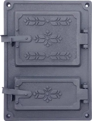 Obrázek produktu pro Dvířka do trouby, dvířka do kamna, dvířka do udírny z litiny, 37,5 x 27,5 cm, antracitová