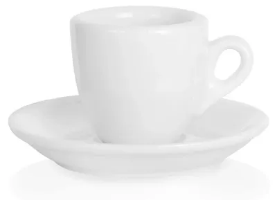 Produktbild von Nuova Point Palermo Espressotasse 56 ml mit Untertasse weiß - 6 Stück