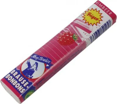 Produktbild von Ahoj Brause Bonbon Stangen Himbeere spritzig fruchtig beerig 23g