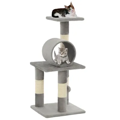 Obrázok produktu pre vidaXL Cat Cat Tree Sisal 65 cm Grey