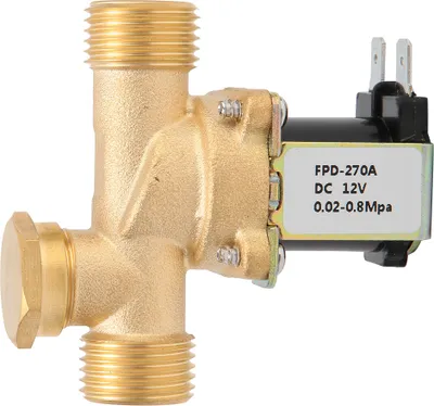 Produktbild von G1/2" Normalerweise geschlossenes Messingmagnetventil Elektromagnetischer Wassereinlassschalter (DC12V)