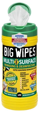 Image de Lingettes nettoyantes viprotec BIG WIPES Multi Surface, 80 pièces, boîte, pour l'artisanat, 1 pièce.