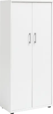 Produktbild von Möbelpartner Aktenschrank Tiger | Large | HxBxT 147x65x34cm | 4 Fächern & 2 Flügeltüren | Weiß