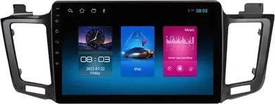 Image de Autoradio avec Bluetooth et CarPlay pour Toyota RAV4 (2013-2017) – Compatible avec Apple et Android – Système stéréo – Système de navigation – 1 Go/16 Go