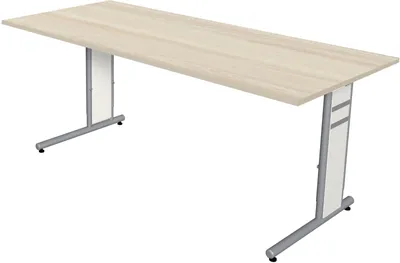 Produktbild von Schreibtisch Form4 C-Fuß-Gestell 180x80x68-82cm ahorn