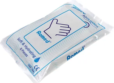 Produktbild von Romed Einmal-Waschhandschuhe feucht (24 x 8 = 192 Stück)