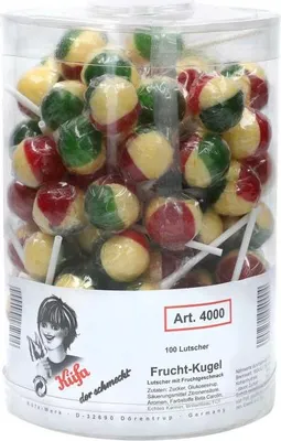 Produktbild von Küfa Frucht-Kugel-Lutscher, 1er Pack (1x 1.7 kg)