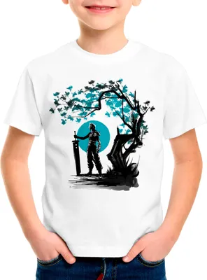 Produktbild von Cloud Strife Sunset Kinder T-Shirt anime cloud chocobo sephiroth