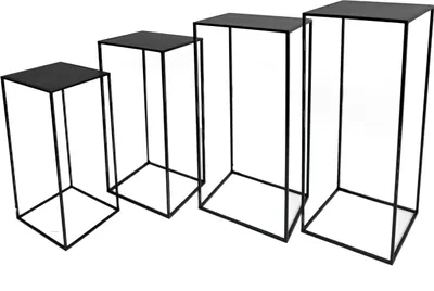 Produktbild von 2.03 Beistelltisch 4er Set - Höhen ca. 80,70,60 und 50 cm - Pflanzenständer