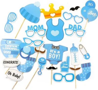 Produktbild von Oblique Unique 25 Fotorequisiten Fotoaccessoires Baby Shower Party Neugeborene Junge