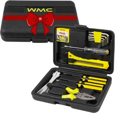Produktbild von WMC Werkzeugset 33-teilig Schraubenschlüssel Schraubendreher Bits - das perfekte Geschenk