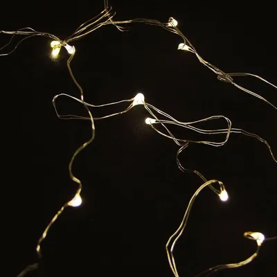 Produktbild von LED-Mikro-Lichterkette Weihnachtsbeleuchtung Weihnachtsdeko Dekolicht warmweiß