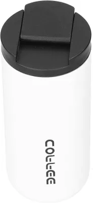 Produktbild von Thermotasse Kaffee - Reisebecher Isolierend - Getränke Warm halten - Vakuumdämpfung - 450 ml - Weiß