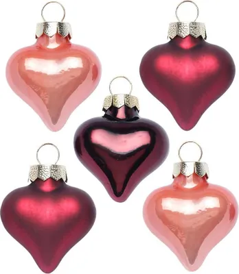 Produktbild von Herz 8 Stk 4cm Vintage Rose